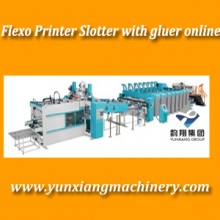 Flexo Printer Slotter Die Cutter with Folder Gluer Machine