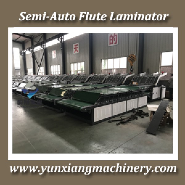 Semi Auto Flute Laminator Machine