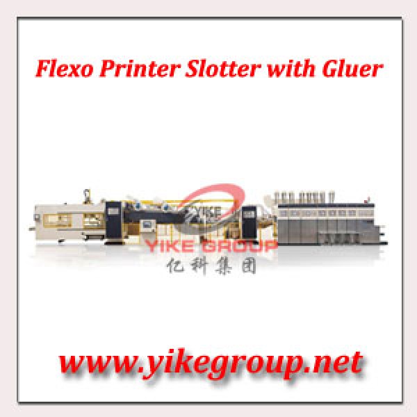 Flexo Printer Slotter Die Cutter with Folder Gluer Inline