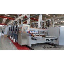 Flexo printing slotting and die cutting machine