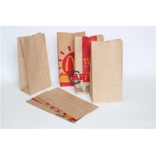 high quality greaseproof brown kraft paper bag for food