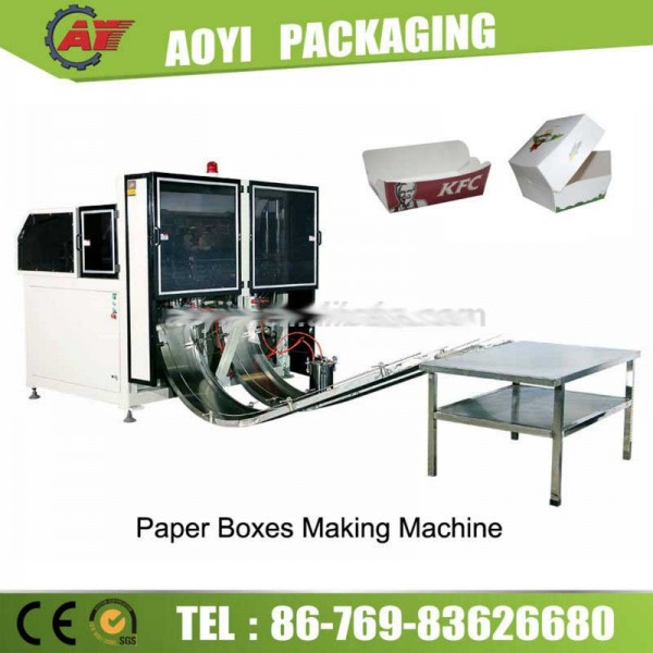 Paper box making machine