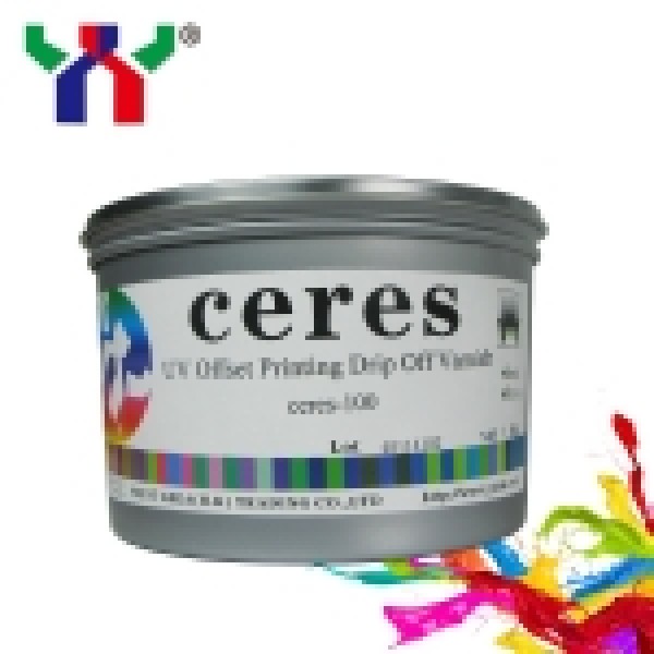 Ceres-100 UV offset drip off varnish