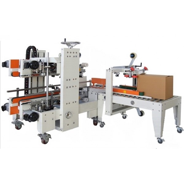 FXS-5050 Automatic Carton Edge Sealer + FXJ-5050B Carton Sealer