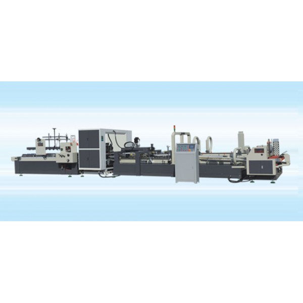 Automatic folder gluer and stitcher machine