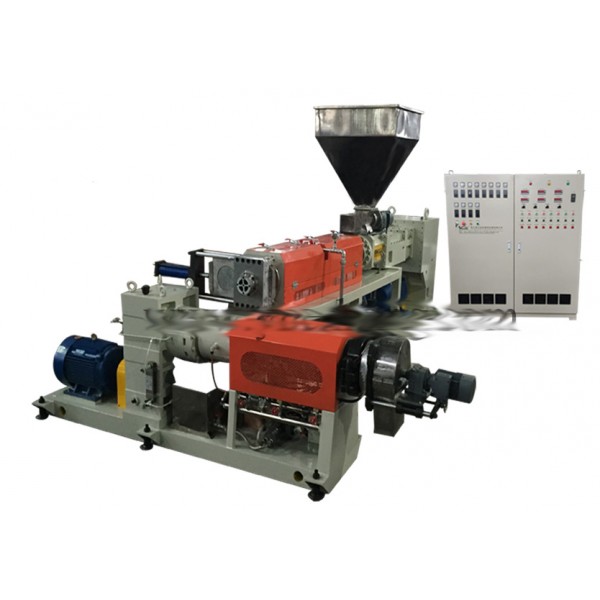 PVC75 90 110 130 double stage parallel metamaterial double screw extrusion granulate production line