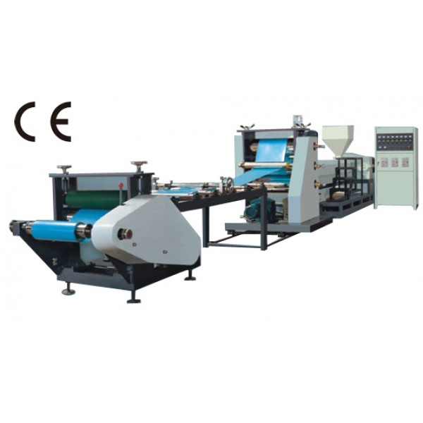 Plastic sheet extruder machine