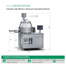 HLSG10P 70P Automatic High Effective Mixing and Granulating Machine