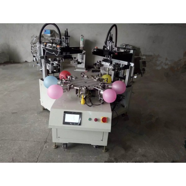 HS-B1225A Manufacturer automatic 2 colors balloon screen printing machine