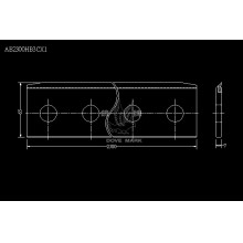 AB2300HB3CX1 Helico sheeter Knives