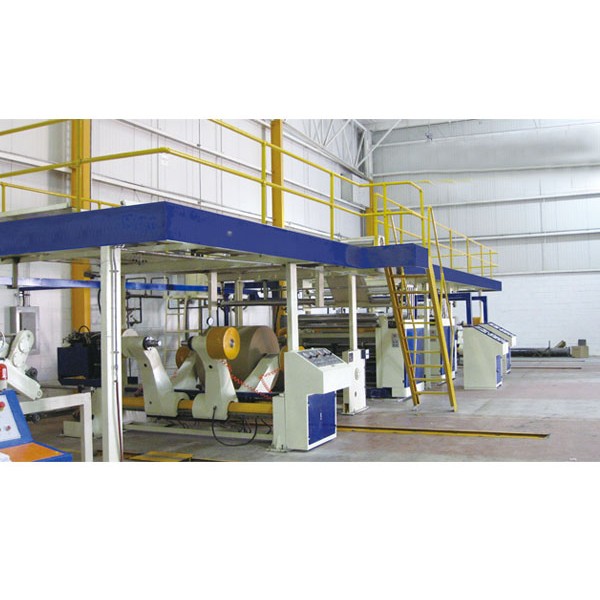 Single corrugated cardboard production line