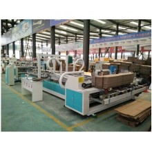 automatic cardboard corrugated carton folder gluer maker machine