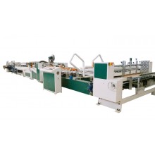 Auto Folder Gluer Counter Ejector With In-Line PP Tape Strapping Machine
