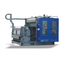 Positive pressure type corrugating machine