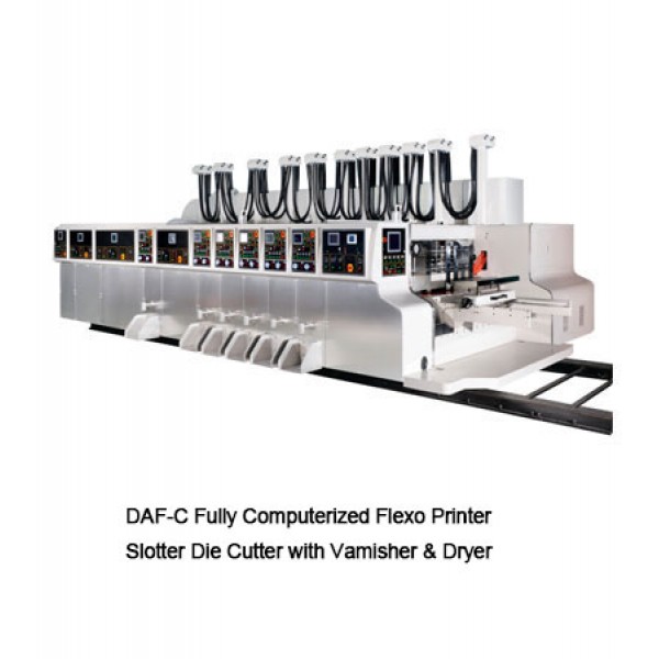 DAF-C Fully Computerized Flexo Print slotter Die Cutter with Wamisher&Dryer