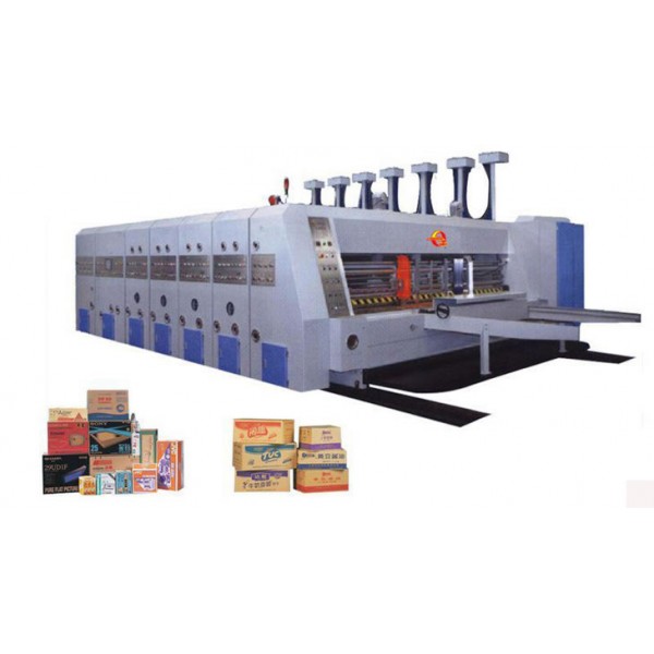 High speed automatic printing slotting and die cutting machine