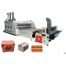 Automatic feeding printing and slotting machine